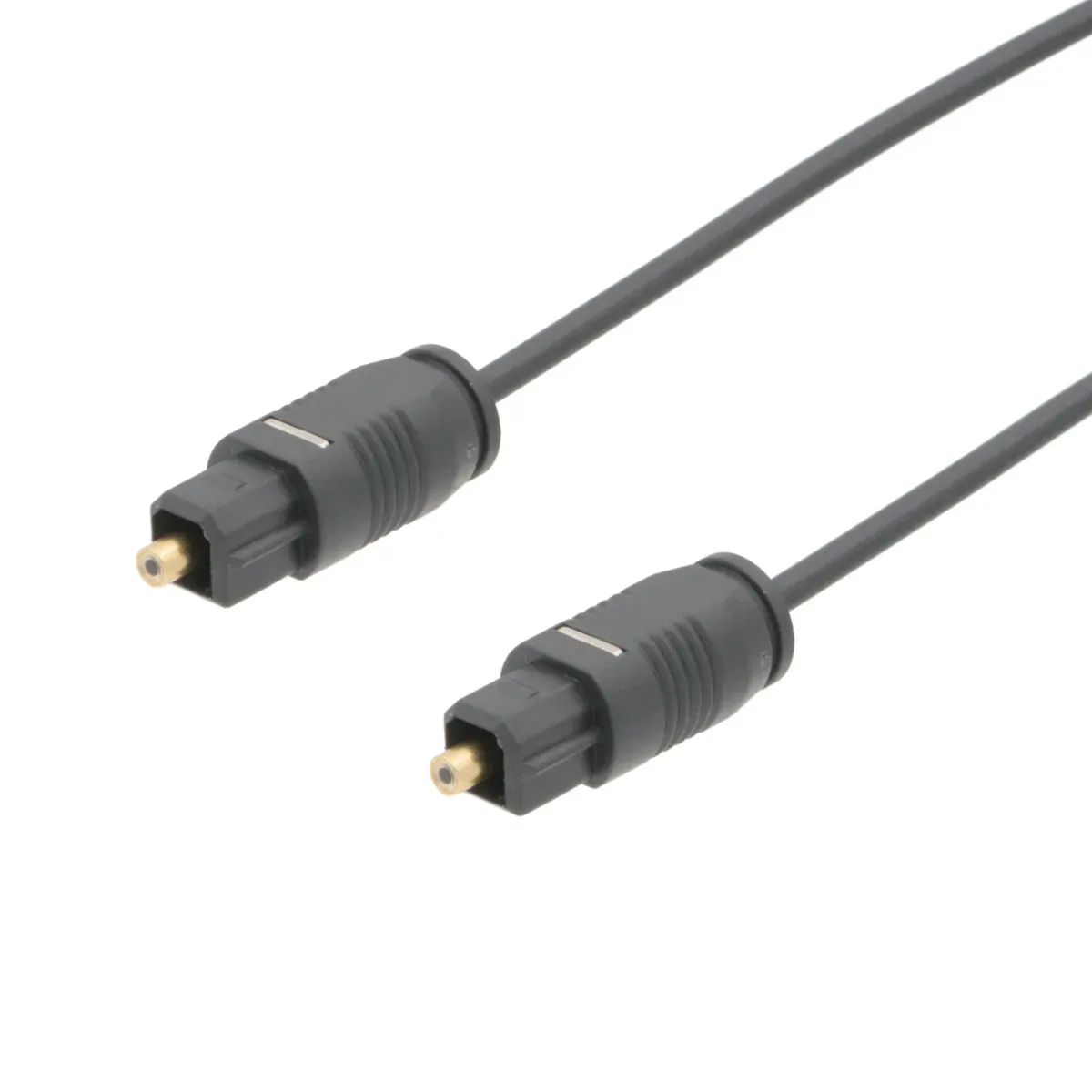 Cable Fibra Óptica TOSLINK 2.2mm - Conexión Macho a Macho de 1m