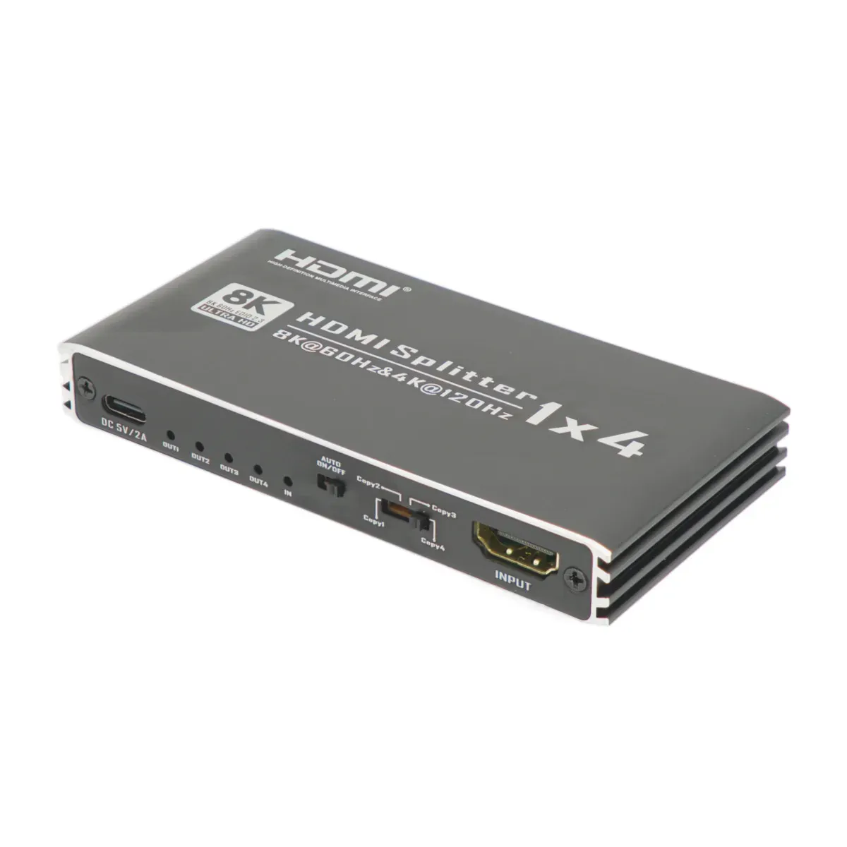 Splitter 1x4 8K@60Hz HDCP2.3