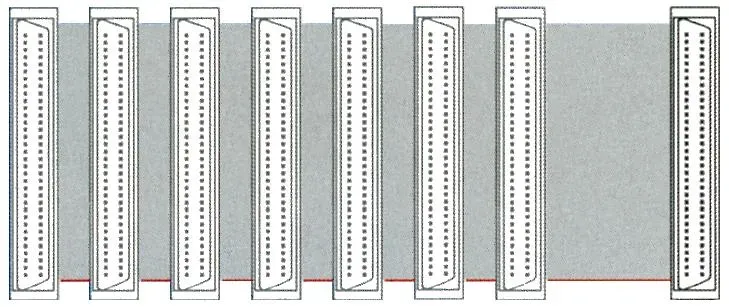CABLE PLANO INTERNO, SCSI-III HPDB68M * 8, 1.37m