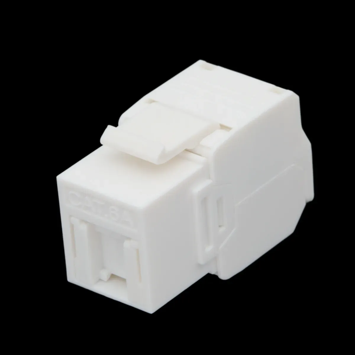 Keystone U/UTP Cat.6A hembra tool-less con tapa antipolvo