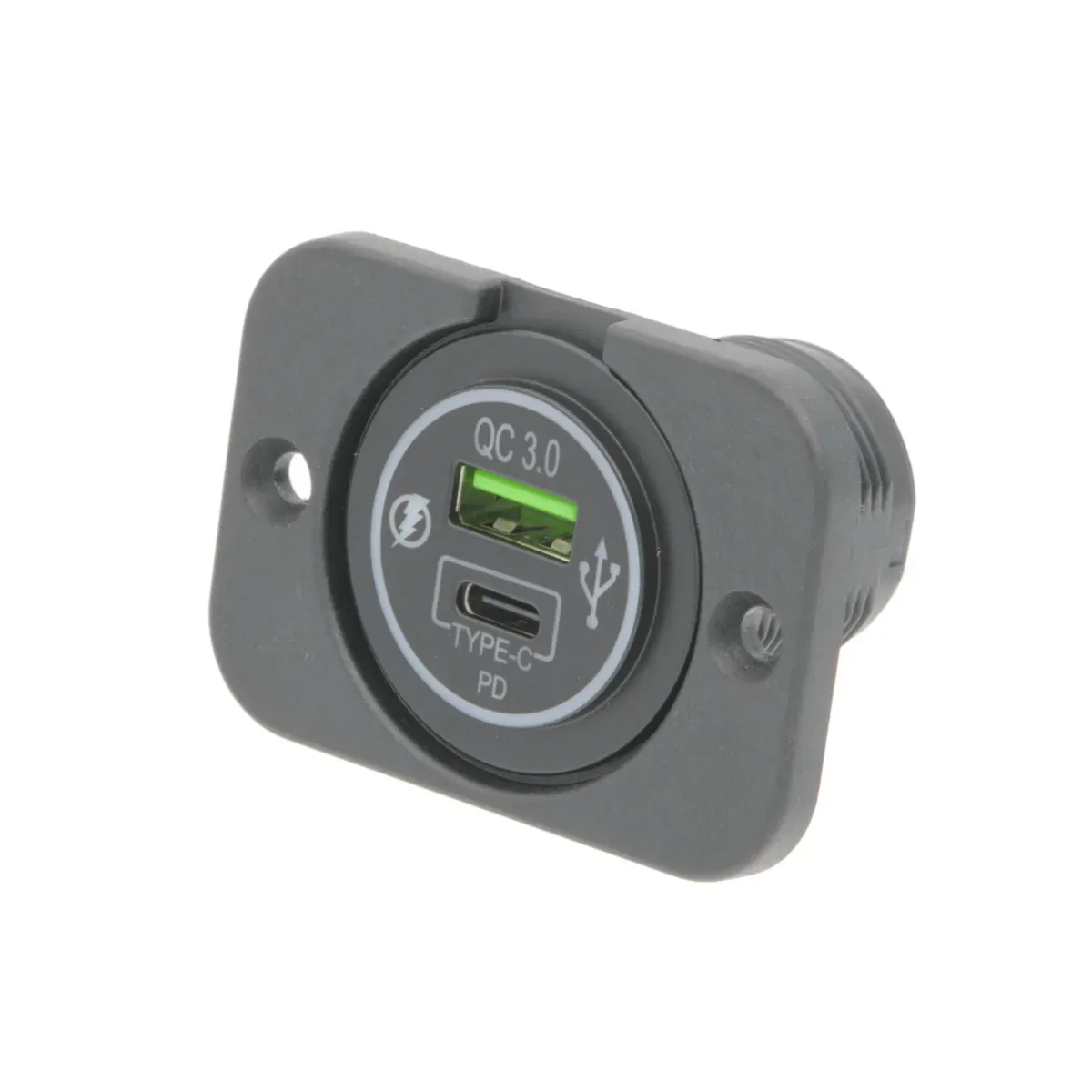 Base de alimentacion para panel USB-A y USB-C PD [36W]