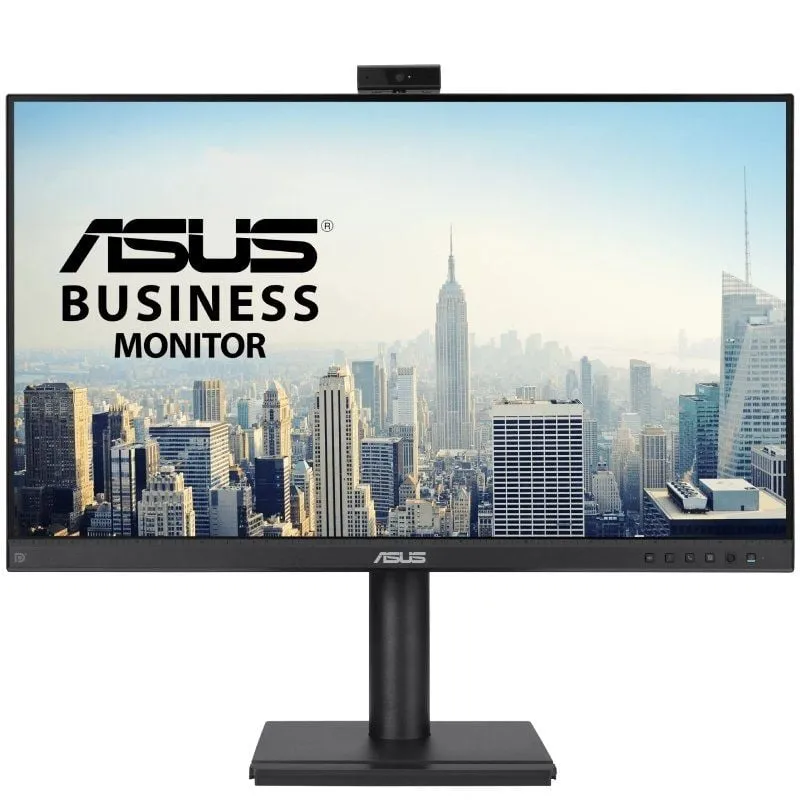 Monitor Profesional Asus BE249QFK 24'/ Full HD/ Webcam/ Multimedia/ Regulable en altura/ Negro