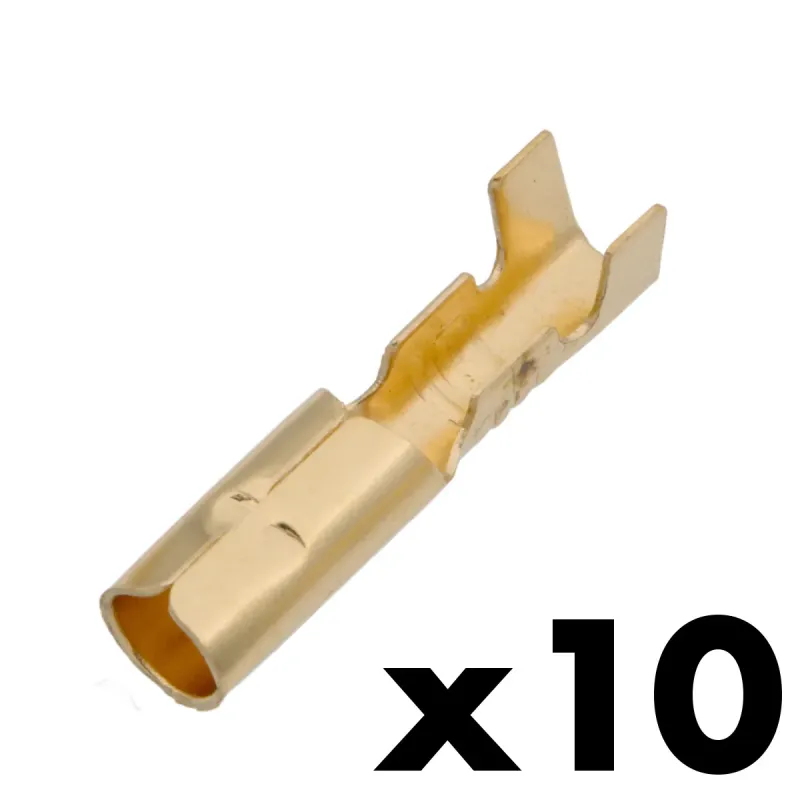 Terminal Hembra Bullet Ø3mm 9A [10u. Blister Colgar]