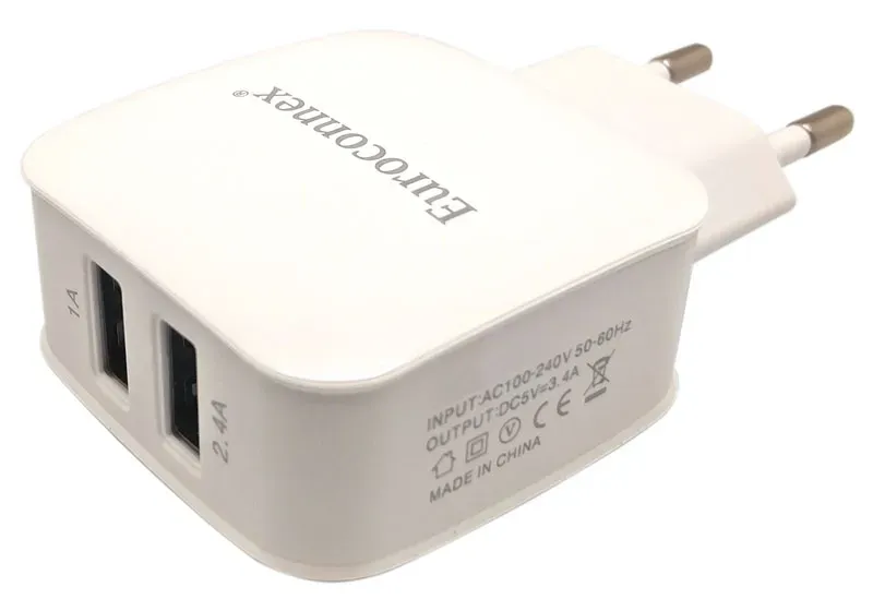 Cargador Dual USB 2 Salidas, 5V 3.4A
