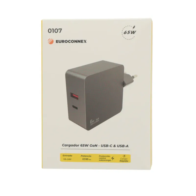 Alimentador Tipo C 65W con PD 3.0