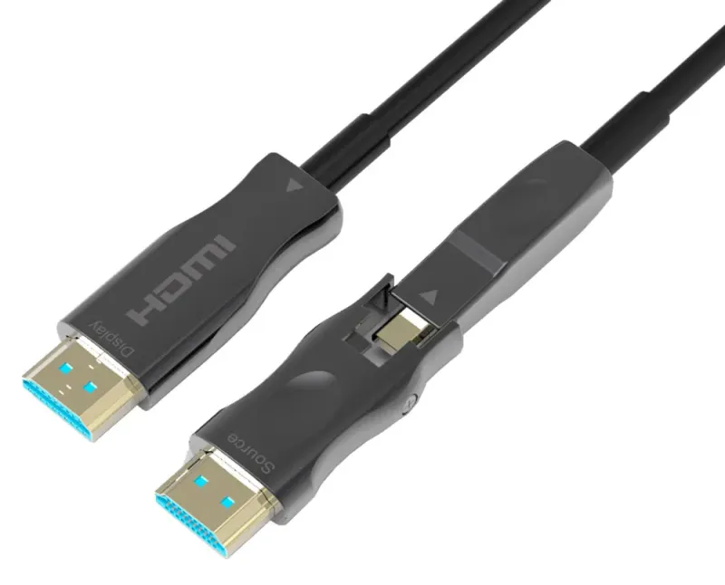 HDMI 2.0 desmontable de fibra óptica 4K@60Hz, 25m