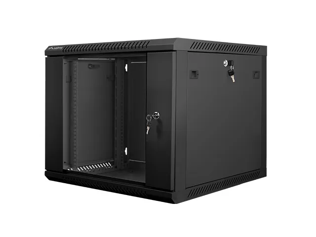 Armario rack lanberg 9u 600x600x501 auto ensamblado 19 pulgadas hasta 60 kg negro