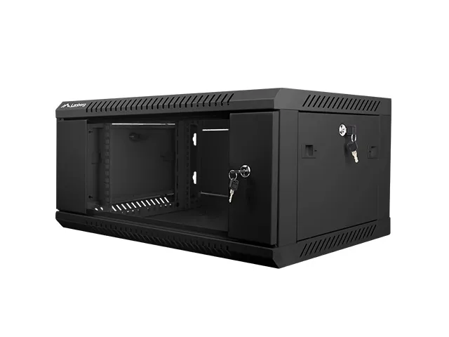 Armario rack lanberg 4u 600x450x279 auto ensamblado 19 pulgadas hasta 60 kg negro