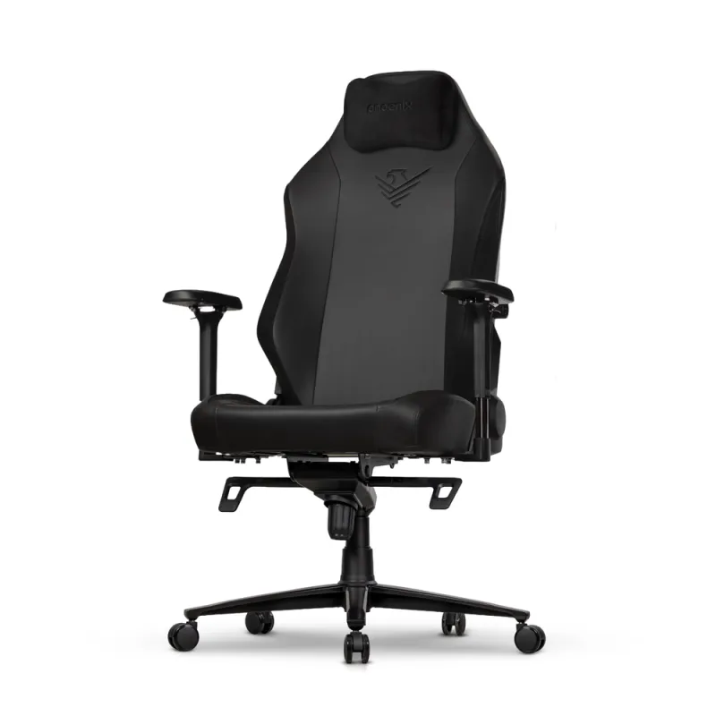 Silla gaming phoenix monarch remaster cuero napa negra talla r