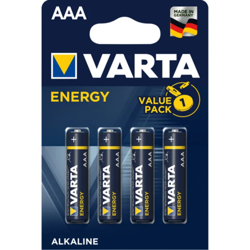 Blister pilas varta alcalinas energy lr03 aaa -  4 pilas