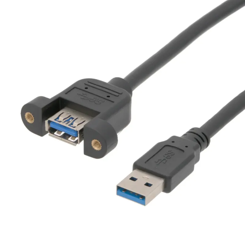 Extensor USB-A 3.0 para anclaje a panel 1m