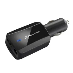 Cargador adaptador universal 90w phoenix phlaptopcarcharger para coche - vehiculo -  mechero para portatil - netbooks -  puerto usb 5v incluye 12 tips