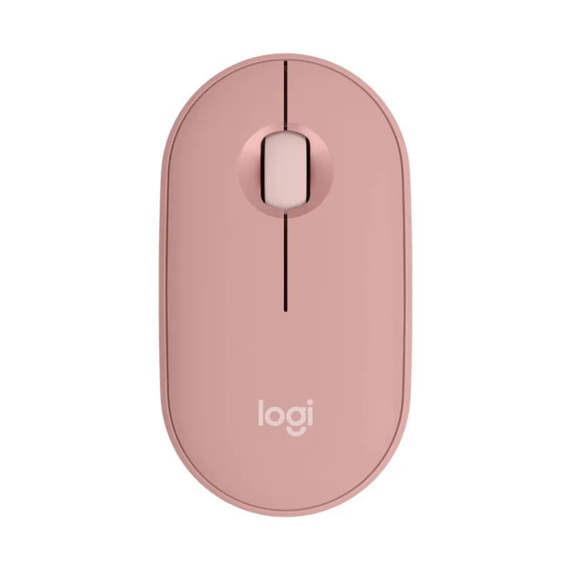 Raton inalambrico logitech pebble mouse 2 m350s rosa bluetooth