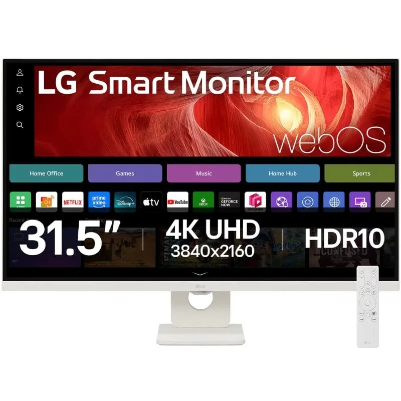 Smart Monitor LG 32U721SA-W 31.5'/ 4K/ Multimedia/ Smart TV/ Blanco
