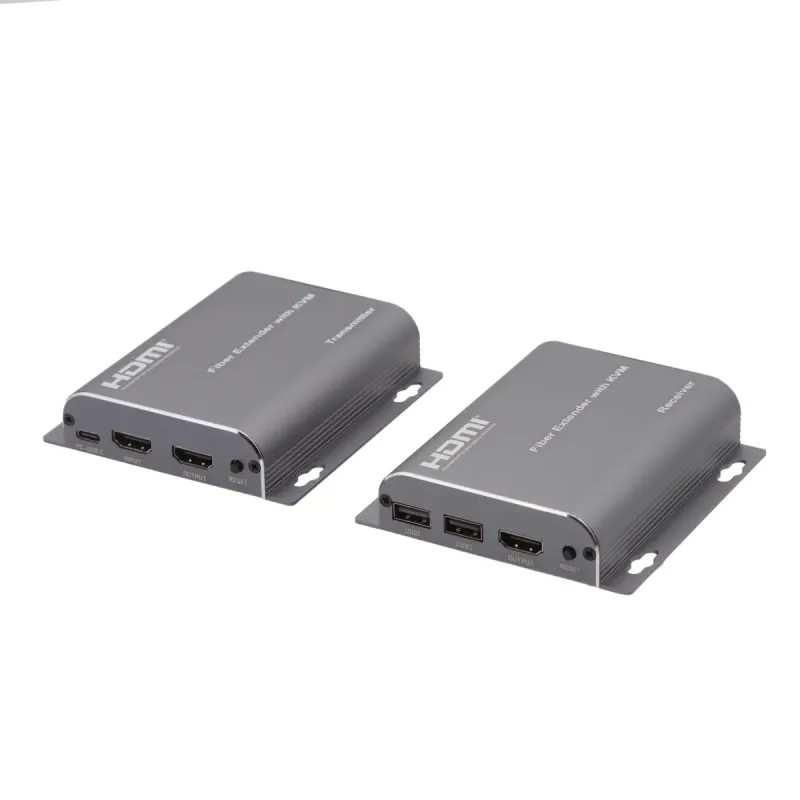 Extensor HDMI y KVM por Fibra Óptica, 1080p@60Hz