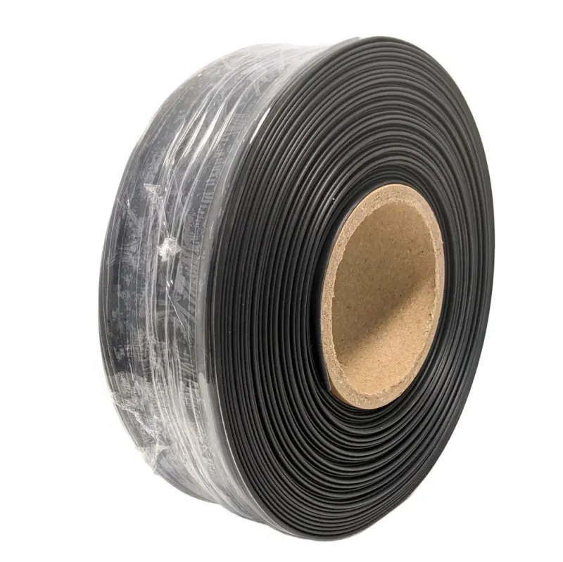 Rollo de tubo termorretráctil 2:1 Ø81.0mm negro – Poliolefina libre de halógeno e ignífugo [25m]