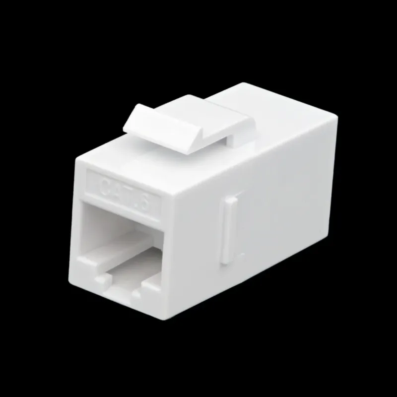 Acoplador Keystone Cat.6 blanco, RJ45 doble hembra
