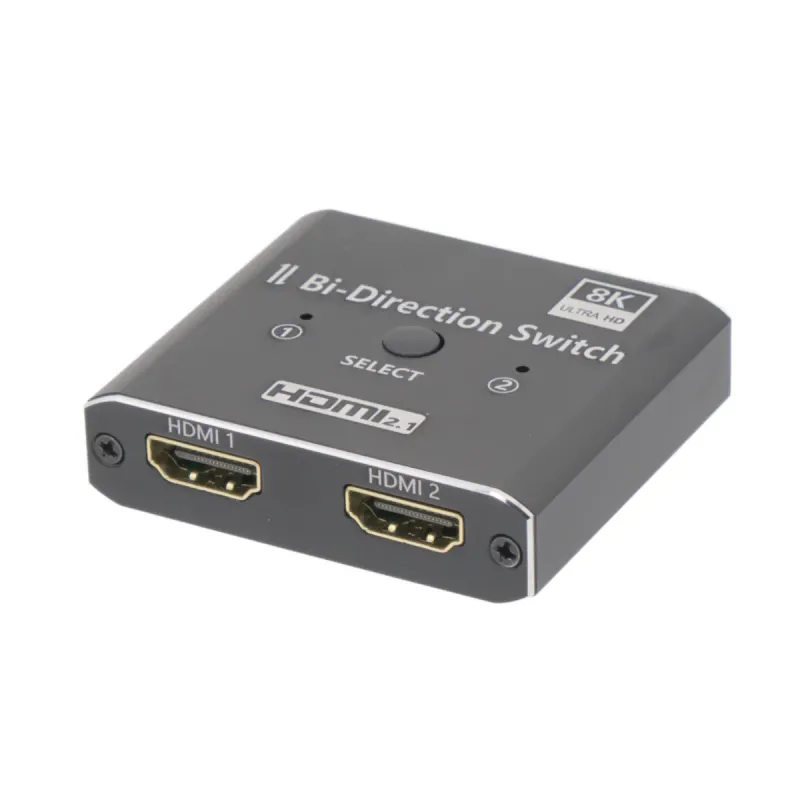 Switch HDMI Bidireccional 1x2 (no Splitter) / 2x1 8K@60Hz HDCP2.2