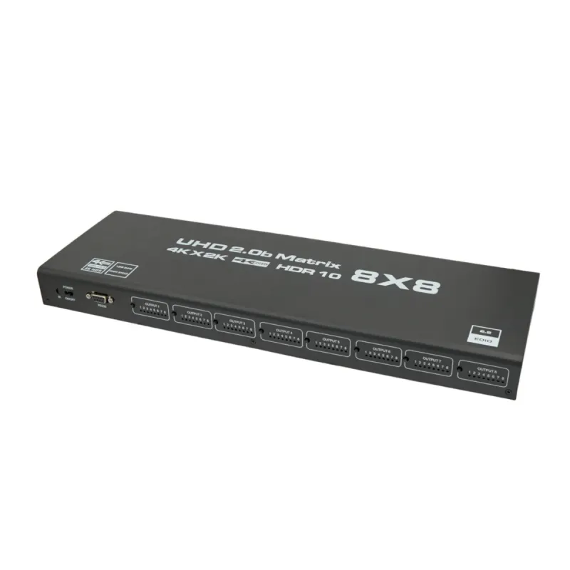 Matriz HDMI 8x8 4K@60Hz HDCP2.2 y control RS232
