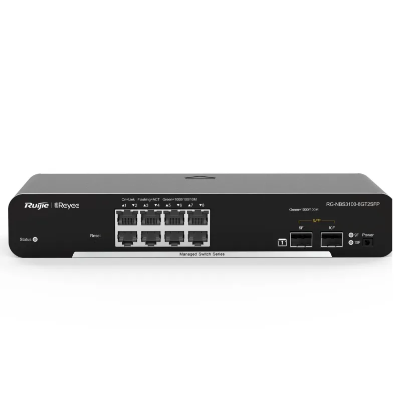 Reyee Switch Cloud Capa 2 - 8 puertos Gigabit + 2 SFP