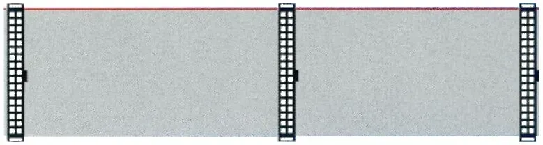 CABLE PLANO INTERNO, CON CONECTORS IDC HEMBRA: IDC34H* 2,  0.45m