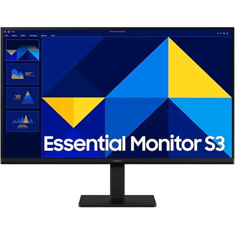 Monitor Profesional Samsung Essential Monitor S3 S27D304GAU/ 27'/ Full HD/ Negro