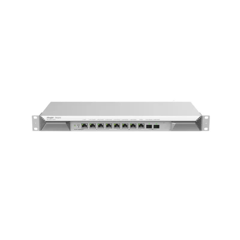 Reyee Router Cloud - 8 Puertos RJ45 + 2 SFP+ 10Gigabit - hasta 7 WAN para failover o balanceo - 3000 Mbps de ancho de banda