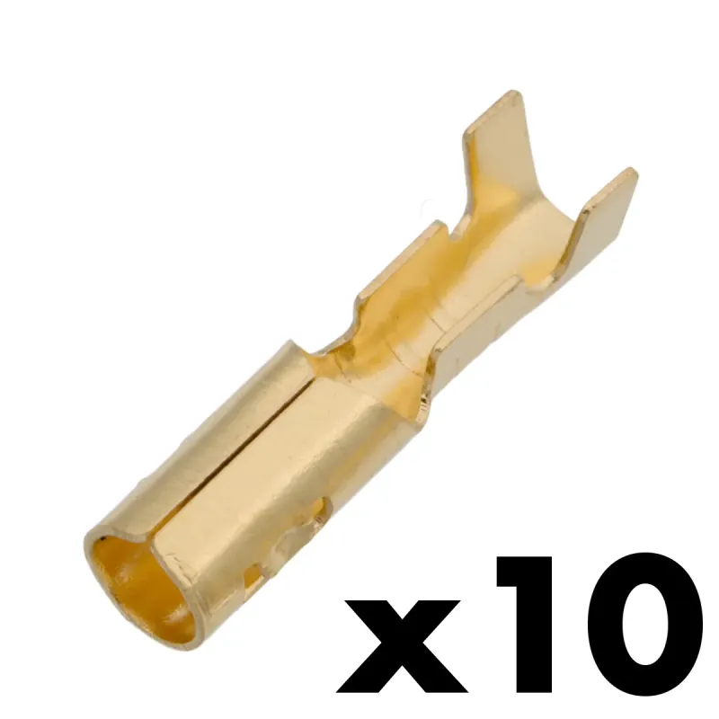 Terminal Hembra Bullet Ø4mm 9A [10u. Blister Colgar]