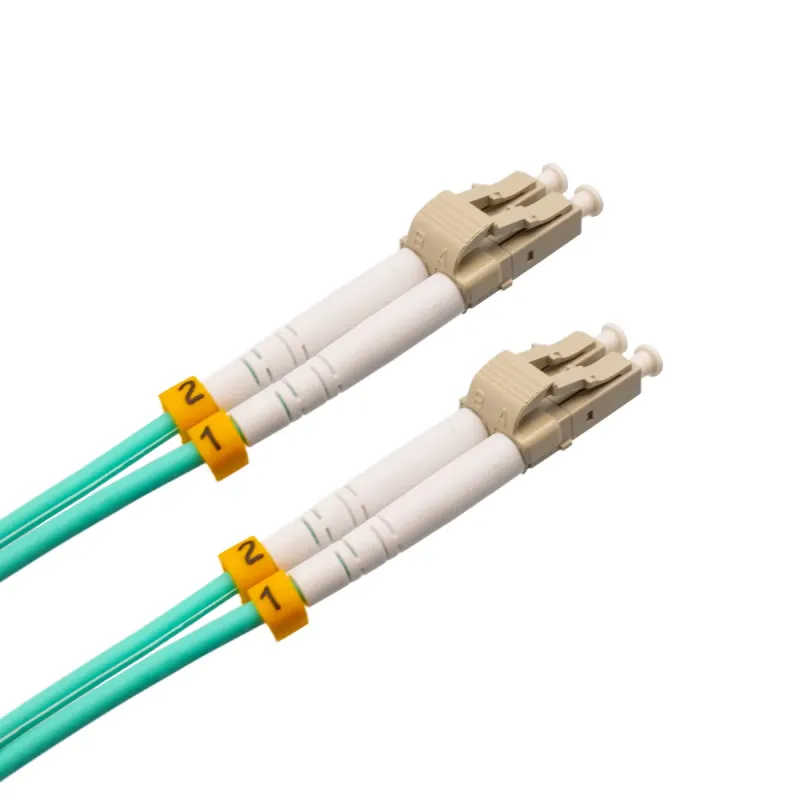 Cable de fibra óptica LC/UPC a LC/UPC OM3 Duplex, 50m