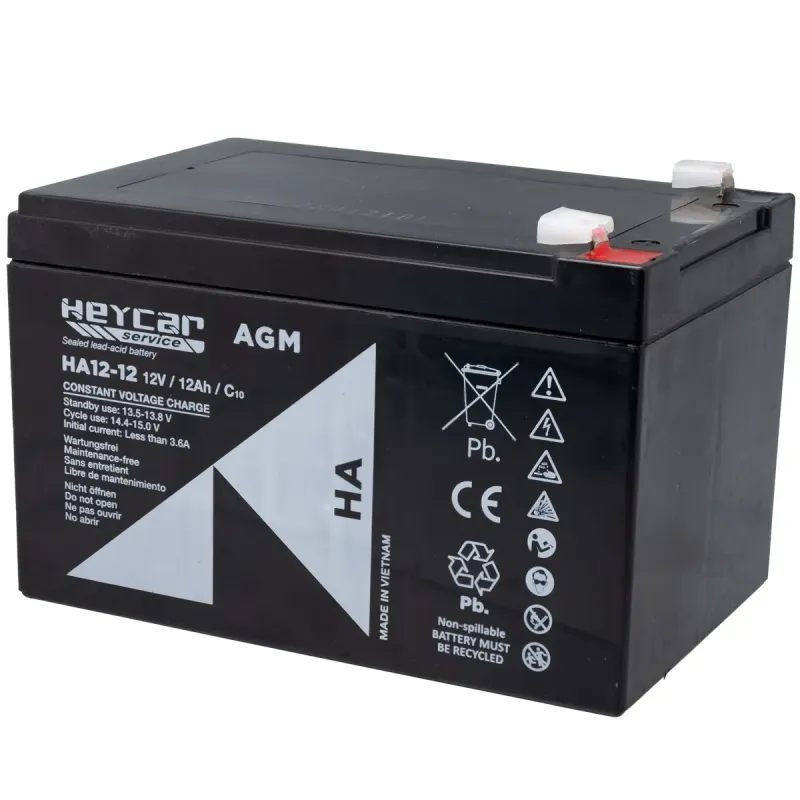 Batería 12V 12Ah HeyCar HA 151x98x95mm