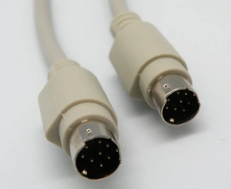 CONEX. TECLADO MINIDIN 8M - MINIDIN 8M, 8C+1, MOLDEADO, RECTO, 3m