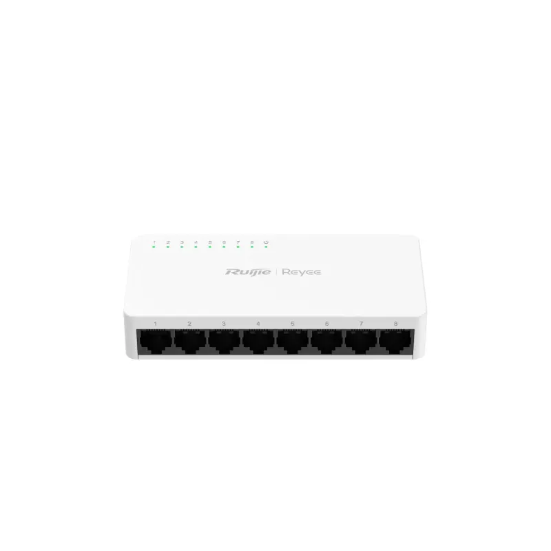Reyee Switch Sobremesa - Carcasa Plástico - 8 puertos RJ45 - Velocidad 10/100 Mbps