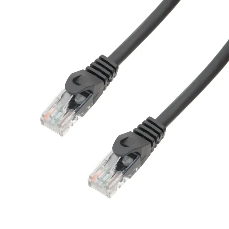 Cat.6 UTP LSZH, 26 AWG, 0.5m, Negro