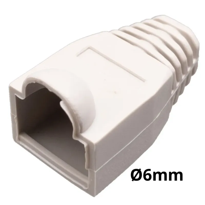 Capuchón protector para conector RJ45 para cable de Ø6mm  con burbuja, Gris