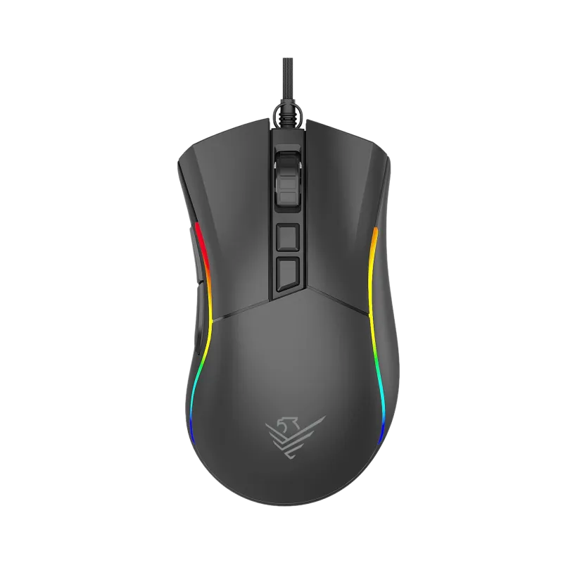 Ratón gaming phoenix void 12000 dpi de alto rendimiento negro rgb usb
