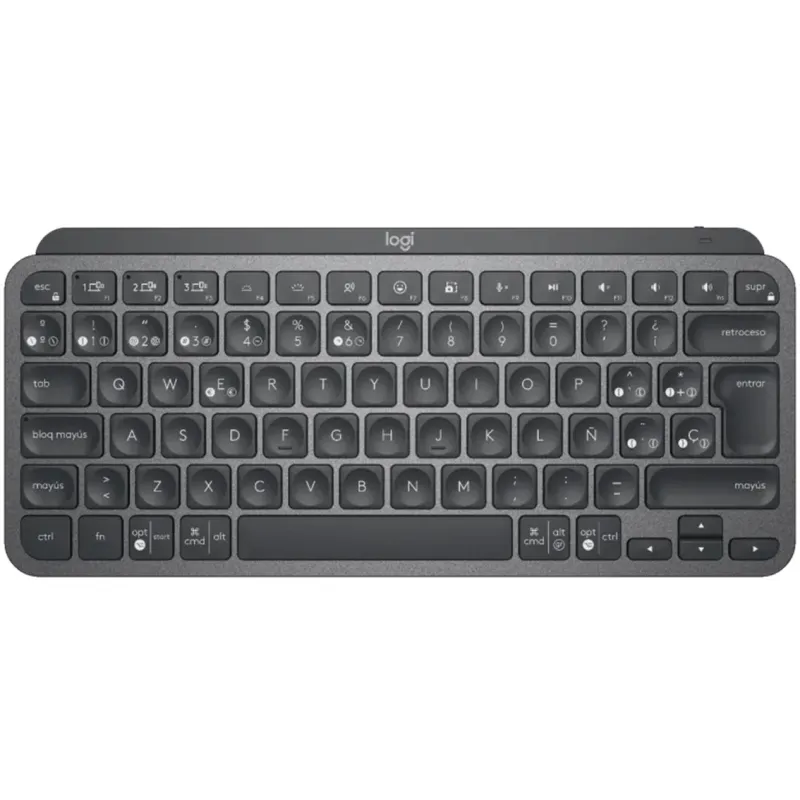 Teclado logitech mx keys mini grafito wireless inalambrico español bateria