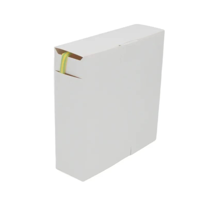 Caja 15m de tubo termorretráctil 2:1 Ø2.4mm amarillo/verde – Poliolefina libre de halógeno e ignífugo