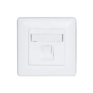 Carátula frontal de 1 keystone para caja de superficie 80x80mm | No incluye caja de superficie — imagen 1