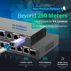 Reyee Switch PoE Cloud - 4 Puertos PoE+ + 2 Puertos  Rj45 + 1 SFP Combo - Máximo 54W — imagen 7