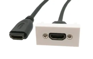 Cable HDMI hembra a hembra para panel. 20cm. (22.5x45mm) — imagen 1