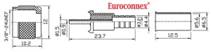 RG-58, MINI UHF MACHO CRIMPAR — imagen 2