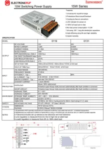 Fuente Aliment. Ind. 12V 15W 1.25A — imagen 2