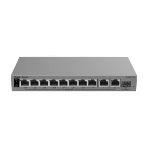 Ruijie Reyee L2 Switch - 10 puertos Gigabit RJ45 y 1 ranura SFP - 8 puertos con inyección PoE+ (Presupuesto 120W) - Suministro PoE continuo y Watchdog inteligente - Protección sobretensiones de hasta 6 kV — imagen 2