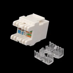 Keystone Jack 180º Cat.6 8P8C, blanco — imagen 2