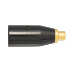3P. MICRO MACHO a RCA HEMBRA, DORADO — imagen 1