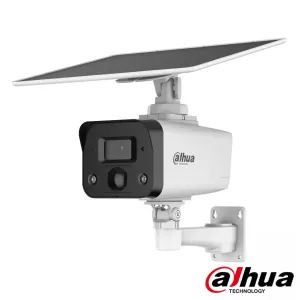 Tubular IP H265 4M Iluminación Dual LED20m/IR30m 3.6mm IP67 PIR MIC/Altavoz E/S 4G AI + Panel Solar — imagen 1