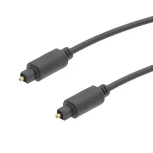 Cable Fibra Óptica TOSLINK 4.0mm - Conexión Macho a Macho de 10m de Alta Calidad — imagen 1