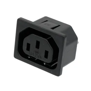 BASE CHASIS C14 HEMBRA, 250V/10A — imagen 1
