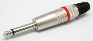 6.4mm Mono Macho Aereo, Linea Roja — imagen 1
