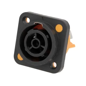 Base hembra para connectores de corriente 3 Contactos 20A, compatible con powerCON TRUE1 — imagen 1